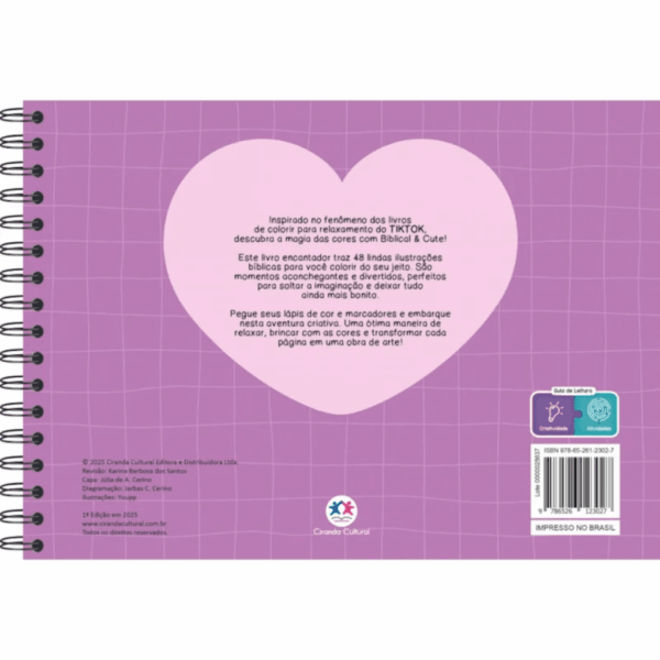 Livro de Colorir Biblical and Cute Violet - CIRANDA - UND