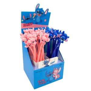 Caneta Flexível Dançante STITCH e ANGEL - CX 48 UND