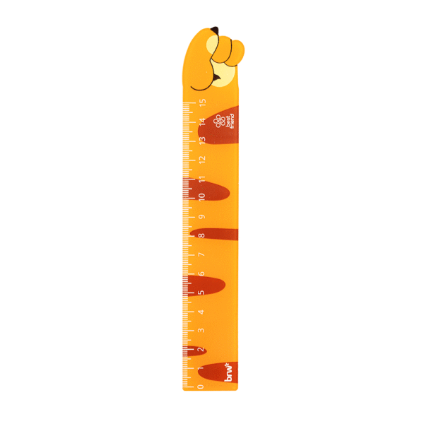 Régua Plástica 15 cm Patinhas Pets BRW