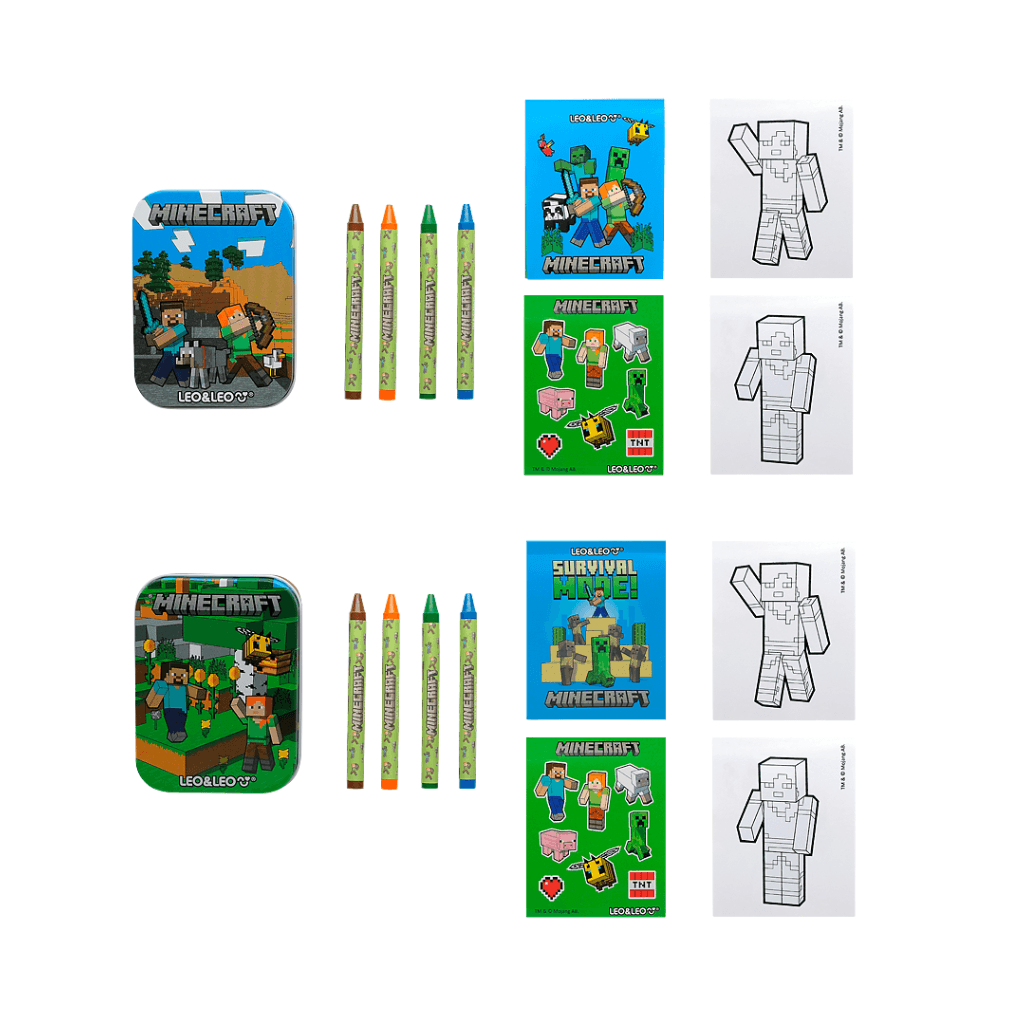 Livro De Atividades Mini Latinha MineCraft - LEO E LEO - DISPLAY 18 UND