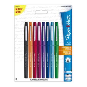 Caneta Papermate Flair Media - Blister c/8 Sortido