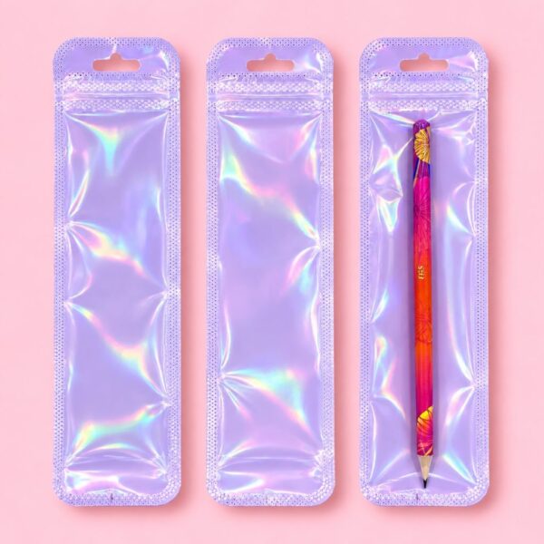 Embalagem Color  p/ Caneta 22 x 5,5 cm - IMPORTADO - PACOTE 24 UND