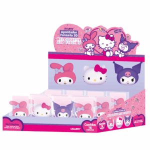 Apontador 3D Hello Kitty e Amigos - LEO e LEO - CX 16 UND