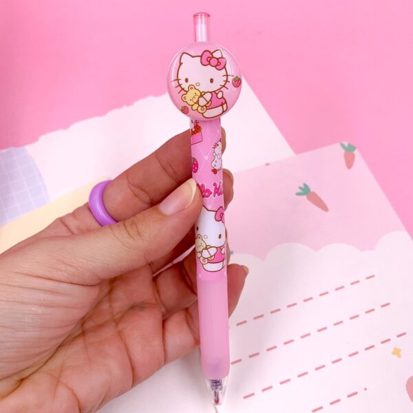 Caneta Clic Esferográfica Azul Hello Kitty - Cx 48 Und