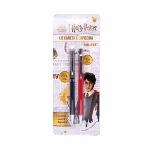 Kit Caneta e Lapiseira Harry Potter Leo e Leo - Blister 2 Und
