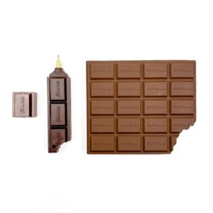 Caneta Esferográfica Barra de Chocolate