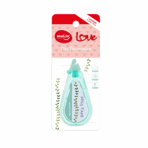 Fita Decorativa Love Folhas Molin - Blister 1 Und