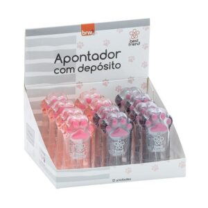 Apontador Plástico com Depósito Pet BRW