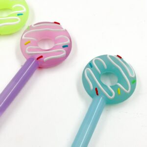 Caneta Fofa Donuts Color - Pacote 6 Und