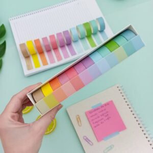 Caixinha c/ 12 Fitas Washi Tapes Pastel Degradê 15mmx2m - IMPORTADO - UND