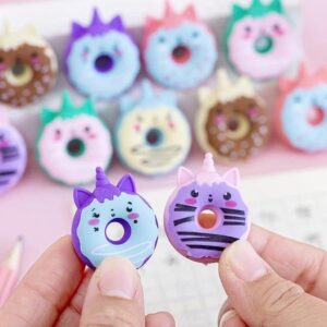 Borracha Colorful Donuts - Pacote 6 Und