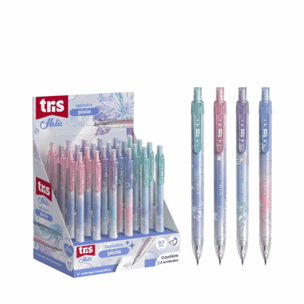 Lapiseira 0.7mm Pixie Borboleta - TRIS - UND
