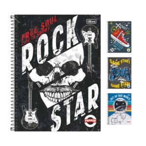 Caderno Universitário Espiral 1 M 80 fls Pepper Masculino - TILIBRA - UND