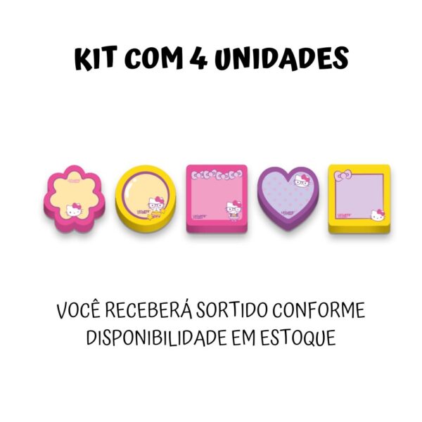Bloco Adesivado Mini Hello Kitty 50 Folhas Leo e Leo