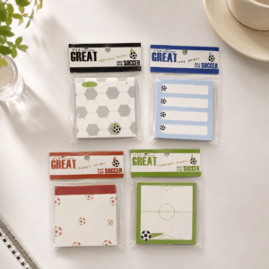 Bloco de Notas Futebol Copa Sortidos 75x75mm - IMPORTADO - UND