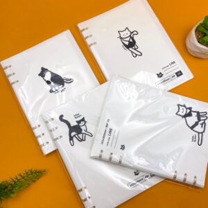 Caderno Fichário Reposicionável A5 Gatinho 48 fls 14,2x20,5cm - IMPORTADO - UND