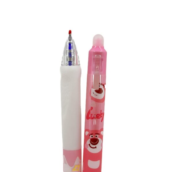 Caneta Clic Apagável Lotso Ursinho Morango - Cx 12 Und