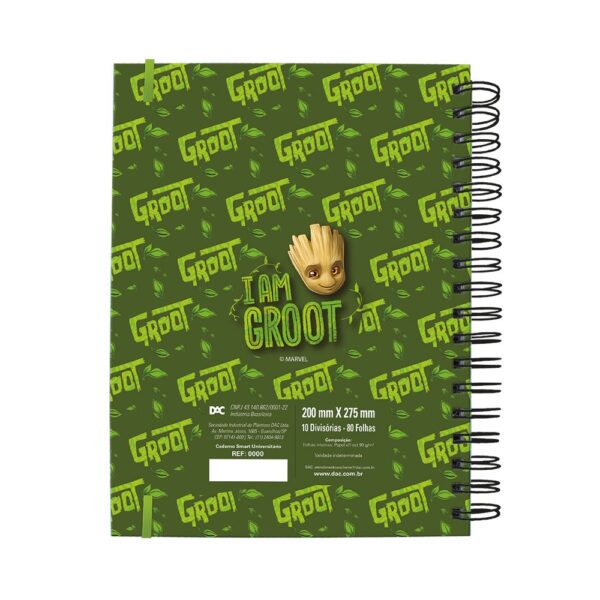 Caderno Smart Universitário 10 Matérias Guardiões da Galáxia DAC