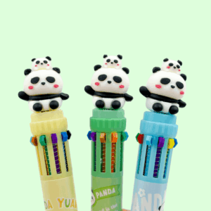 Caneta 10 Cores Mamãe Panda