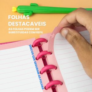 Caderno de Disco 21,5x14,6cm Liso Color