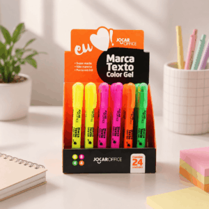 Marca Texto Color Gel Sortido - JOCAR OFFICE - UND