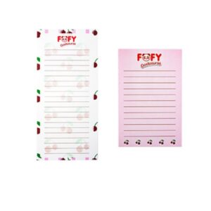 KIT Bloco de Anotações CHERRY Alegria  3 Peças - FOFY - UND