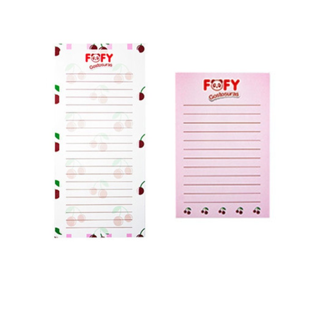 KIT Bloco de Anotações CHERRY Alegria  3 Peças - FOFY - UND