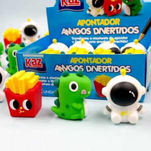 Apontador Emborrachado Amigos Divertidos KAZ - KIT 6 UND