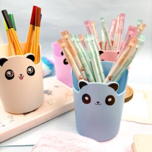 Copinho Porta Canetas c/ Suporte Celular Panda - BRANCO
