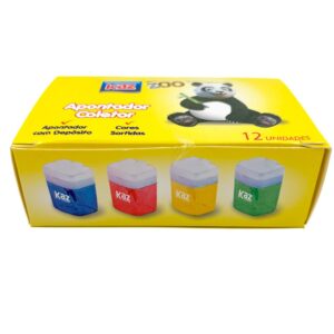 Apontador Coletor Color KAZ - CX 12 UND