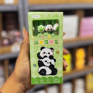 Kit Caneta Premium Apagável Panda 4 UND - IMPORTADO - BLISTER