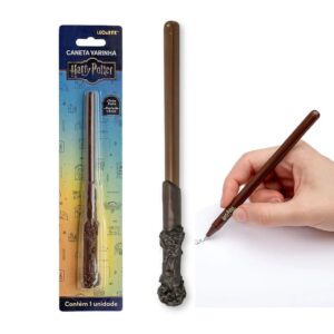 Caneta Esferográfica 1.0 mm Varinha Harry Potter- LEO E LEO - BLISTER 1 UND