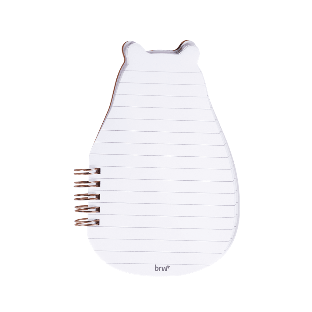 Caderno Formato Zoo Capivara e Panda 80 Fls 100x156 - BRW - UND
