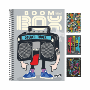 Caderno Universitário Espiral 10M 160 fls SPICE MASCULINO - TILIBRA - UND