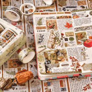 Kit Fita Washi Tape VINTAGE - IMPORTADO - CX 18 UND
