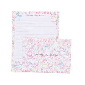 Kit 6 Papéis de Carta e 3 Envelopes Gato - UNISO - UND