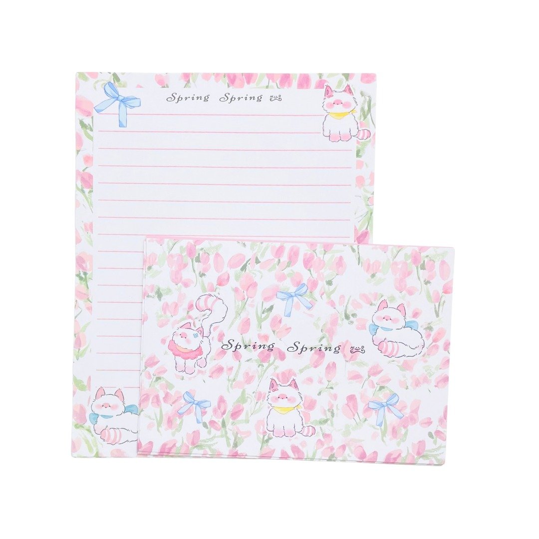 Kit 6 Papéis de Carta e 3 Envelopes Gato - UNISO - UND