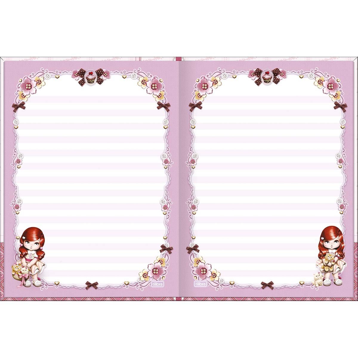 Caderno Colegial Costurado LUXO 80 fls JOLIE - TILIBRA - UND