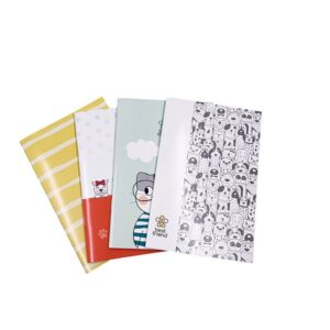 Caderno Grampeado Pautado 120X180mm Best Friend BRW - Pacote c/4 Und