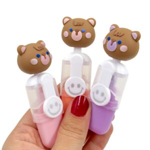 Marca Texto Ursinho  Purple 6 Cores