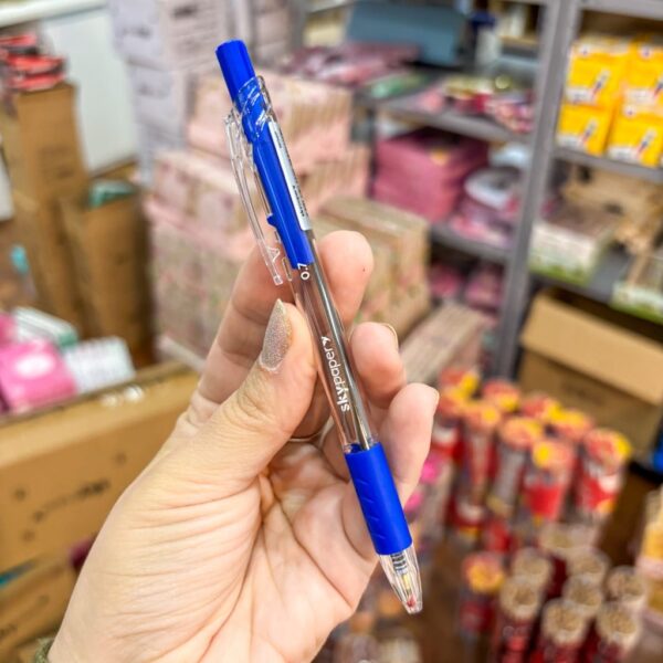 Caneta Click Esferográfica 0.7mm AZUL - SKYPAPER - CX 12 UND