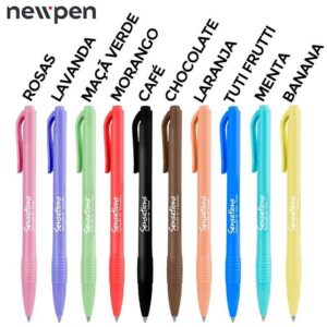 Caneta Clic Perfumada 0.7mm NEWPEN - CX 48 UND