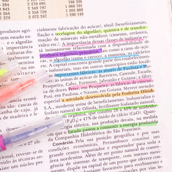 Marca Texto Neon 2 Pontas Astronauta - Blister 6 Und