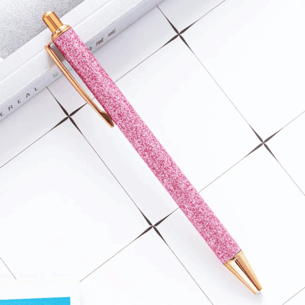 Caneta Luxo Glitter Color - KIT 4 UND