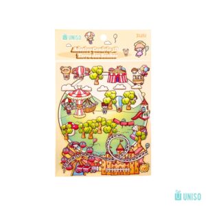 Adesivo Cenário 3D Terra dos Sonhos 3 Peças 12,5x15cm - UNISO - UND