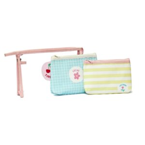 Kit Necessaire c/ 3 Peças TUDO AQUI 17x26x6cm - FLORIE - UND