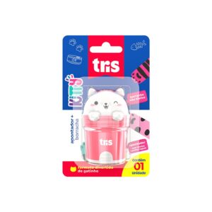 Apontador c/ Borracha Kitty Tris - Blister 1 Und