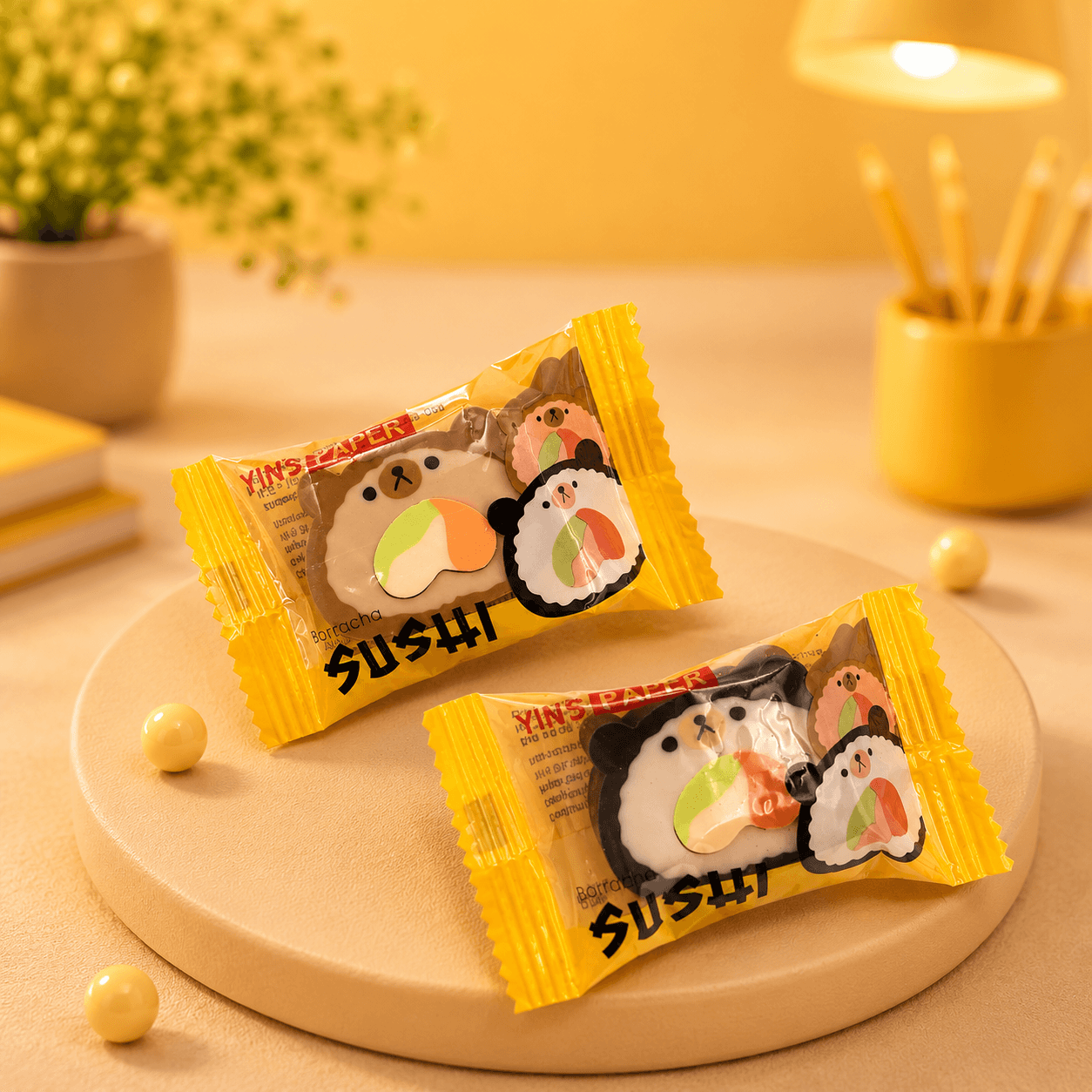 Borracha Sushi Ursinhos - YINS PAPER - CX 48 UND