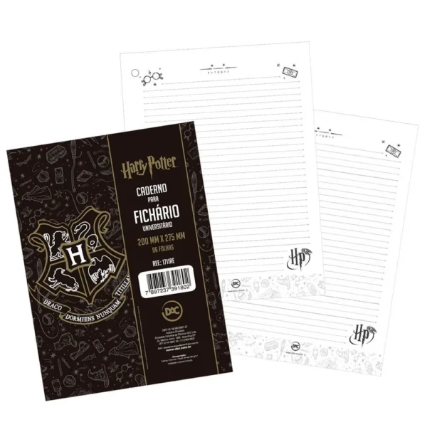 Refil Folhas Fichário Universitário Harry Potter BRANCO - DAC