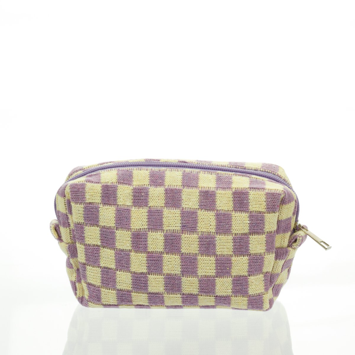 Necessaire Bauzinho Tricô ROXA 16x11x6cm -  FLORIE - UND